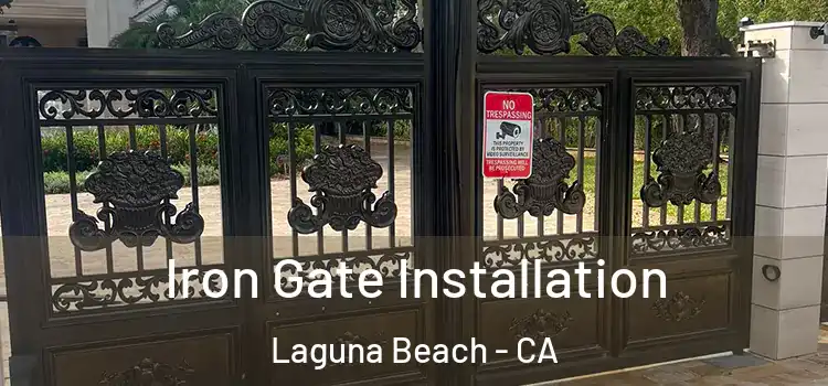 Iron Gate Installation Laguna Beach - CA